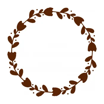 Samolepící dekorace Květina dekor 019 věneček (15 - hnědá) SAMOLEPKA NA AUTO, NÁLEPKA, FÓLIE, POLEP, TUNING, VLASTNÍ TEXT, TISK, AUTOSAMOLEPKY.cz, POLEPY, OBRÁZEK, LOGO, 3D STICKERS