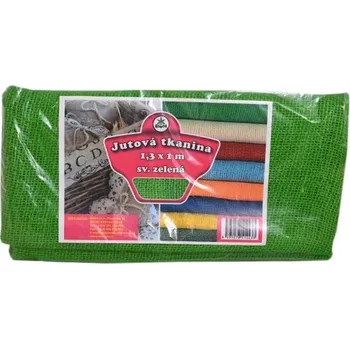 Stuha Jutová tkanina 1,3 x 1 m - sv. zelená"