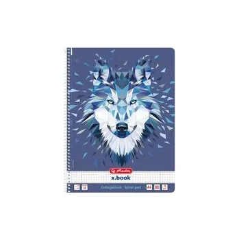 Herlitz Spir.blok A4/80 čtverečkovaný Vlk