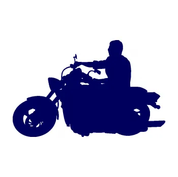 Samolepící dekorace SAMOLEPKA Motorka 049 levá (23 - tmavě modrá) NA AUTO, NÁLEPKA, FÓLIE, POLEP, TUNING, VLASTNÍ TEXT, TISK, AUTOSAMOLEPKY.cz, POLEPY, OBRÁZEK, LOGO, SAMOLEPKY