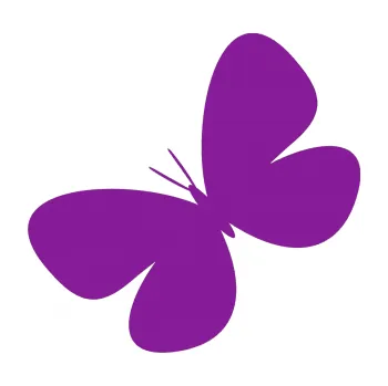 Samolepící dekorace Motýl 005 levá (14 - fialová) SAMOLEPKA NA AUTO, NÁLEPKA, FÓLIE, POLEP, TUNING, VLASTNÍ TEXT, TISK, AUTOSAMOLEPKY.cz, POLEPY, OBRÁZEK, LOGO, 3D STICKERS