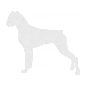 Polep vozidla SAMOLEPKA Pes 087 levá Boxer (84 - Ultra Metalic bílá) NA AUTO, NÁLEPKA, FÓLIE, POLEP, TUNING, VLASTNÍ TEXT, TISK, AUTOSAMOLEPKY.cz, POLEPY, OBRÁZEK, LOGO, SAMOLEPKY