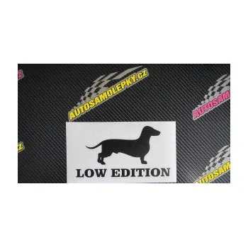 Polep vozidla SAMOLEPKA Low edition pravá nápis (10 - červená) NA AUTO, NÁLEPKA, FÓLIE, POLEP, TUNING, VLASTNÍ TEXT, TISK, AUTOSAMOLEPKY.cz, POLEPY, OBRÁZEK, LOGO, SAMOLEPKY