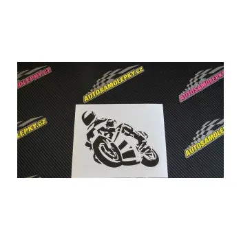 Samolepící dekorace SAMOLEPKA Motorka 040 levá road racing (10 - červená) NA AUTO, NÁLEPKA, FÓLIE, POLEP, TUNING, VLASTNÍ TEXT, TISK, AUTOSAMOLEPKY.cz, POLEPY, OBRÁZEK, LOGO, SAMOLEPKY