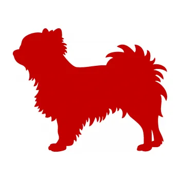 Polep vozidla SAMOLEPKA NA AUTO Pes 156 levá čivava (18 - tmavě červená) NÁLEPKA, FÓLIE, POLEP, TUNING, VLASTNÍ TEXT, TISK, AUTOSAMOLEPKY.cz, POLEPY, OBRÁZEK, LOGO, SAMOLEPKY