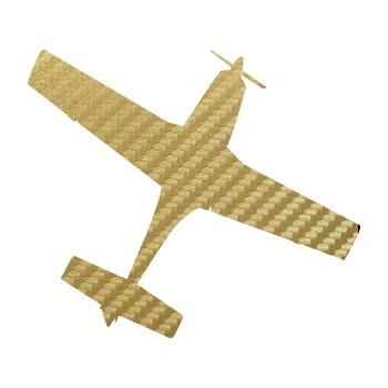 Polep vozidla SAMOLEPKA Letadlo 003 pravá (59 - 3D karbon zlatý) NA AUTO, NÁLEPKA, FÓLIE, POLEP, TUNING, VLASTNÍ TEXT, TISK, AUTOSAMOLEPKY.cz, POLEPY, OBRÁZEK, LOGO, SAMOLEPKY