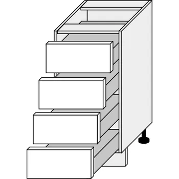 Kuchyňská skříňka Kuchyňská skříňka Titanium D4M/40