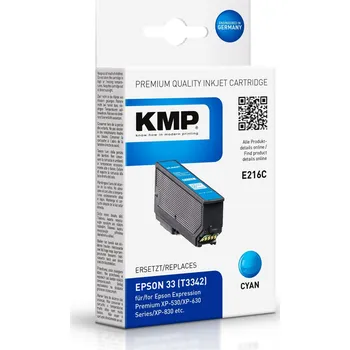 KMP 216C - Epson 33 - azurová inkoustová náplň KMP