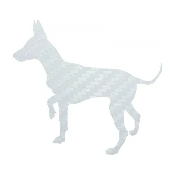 Polep vozidla SAMOLEPKA Pes 093 levá Pražský krysařík (51 - 3D karbon bílý) NA AUTO, NÁLEPKA, FÓLIE, POLEP, TUNING, VLASTNÍ TEXT, TISK, AUTOSAMOLEPKY.cz, POLEPY, OBRÁZEK, LOGO, SAMOLEPKY