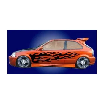 Polep vozidla SAMOLEPKA Samolepka na bok plameny 004 (64 - škrábaný kov zlatý) NA AUTO, NÁLEPKA, FÓLIE, POLEP, TUNING, VLASTNÍ TEXT, TISK, AUTOSAMOLEPKY.cz, POLEPY, OBRÁZEK, LOGO, SAMOLEPKY