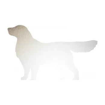 Polep vozidla SAMOLEPKA Pes 111 levá Retrívr (82 - odrazková reflexní bílá) NA AUTO, NÁLEPKA, FÓLIE, POLEP, TUNING, VLASTNÍ TEXT, TISK, AUTOSAMOLEPKY.cz, POLEPY, OBRÁZEK, LOGO, SAMOLEPKY