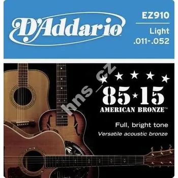 Strunný nástroj Struny D addario EZ910