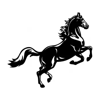 Samolepící dekorace SAMOLEPKA Kůň 057 pravá na zadních (01 - černá) NA AUTO, NÁLEPKA, FÓLIE, POLEP, TUNING, VLASTNÍ TEXT, TISK, AUTOSAMOLEPKY.cz, POLEPY, OBRÁZEK, LOGO, SAMOLEPKY