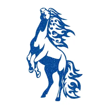 Samolepicí dekorace na vozidlo Animal flames 013 levá kůň (88 - Ultra Metalic modrá) SAMOLEPKA NA AUTO, NÁLEPKA, FÓLIE, POLEP, TUNING, VLASTNÍ TEXT, TISK, AUTOSAMOLEPKY.cz, POLEPY, OBRÁZEK, LOGO, 3D STICKERS