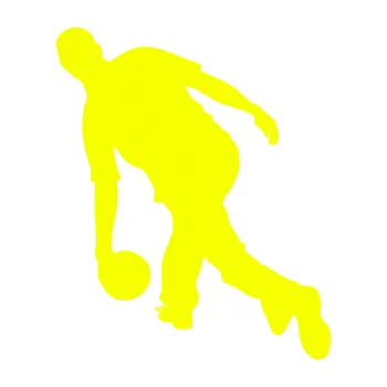 Samolepicí dekorace na vozidlo Bowling 003 levá hráč (70 - Fluorescentní žlutá) SAMOLEPKA NA AUTO, NÁLEPKA, FÓLIE, POLEP, TUNING, VLASTNÍ TEXT, TISK, AUTOSAMOLEPKY.cz, POLEPY, OBRÁZEK, LOGO, 3D STICKERS