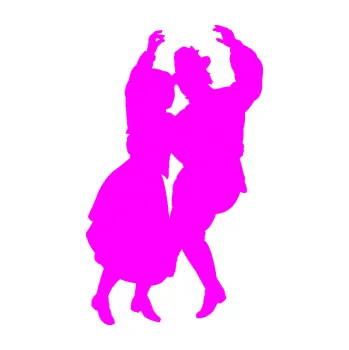 Samolepicí dekorace na vozidlo Lidový tanec pravá (72 - Fluorescentní růžová) SAMOLEPKA NA AUTO, NÁLEPKA, FÓLIE, POLEP, TUNING, VLASTNÍ TEXT, TISK, AUTOSAMOLEPKY.cz, POLEPY, OBRÁZEK, LOGO, 3D STICKERS