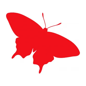 Samolepící dekorace SAMOLEPKA Motýl 010 pravá (10 - červená) NA AUTO, NÁLEPKA, FÓLIE, POLEP, TUNING, VLASTNÍ TEXT, TISK, AUTOSAMOLEPKY.cz, POLEPY, OBRÁZEK, LOGO, SAMOLEPKY