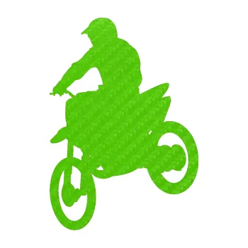 Samolepící dekorace SAMOLEPKA Motorka 014 levá motokros (58 - 3D karbon zelený kawasaki) NA AUTO, NÁLEPKA, FÓLIE, POLEP, TUNING, VLASTNÍ TEXT, TISK, AUTOSAMOLEPKY.cz, POLEPY, OBRÁZEK, LOGO, SAMOLEPKY