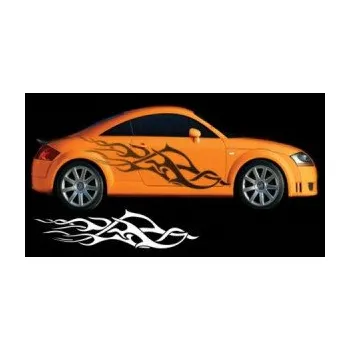 Polep vozidla SAMOLEPKA Samolepka na bok plameny 125 (92 - Ultra Metalic zlatá) NA AUTO, NÁLEPKA, FÓLIE, POLEP, TUNING, VLASTNÍ TEXT, TISK, AUTOSAMOLEPKY.cz, POLEPY, OBRÁZEK, LOGO, SAMOLEPKY