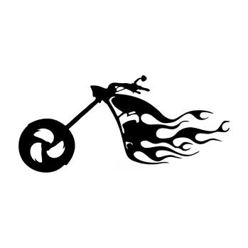 Samolepící dekorace SAMOLEPKA Motorka 042 levá plameny (01 - černá) NA AUTO, NÁLEPKA, FÓLIE, POLEP, TUNING, VLASTNÍ TEXT, TISK, AUTOSAMOLEPKY.cz, POLEPY, OBRÁZEK, LOGO, SAMOLEPKY