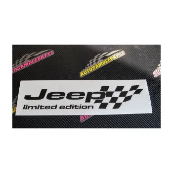 Polep vozidla SAMOLEPKA Jeep limited edition pravá (10 - červená) NA AUTO, NÁLEPKA, FÓLIE, POLEP, TUNING, VLASTNÍ TEXT, TISK, AUTOSAMOLEPKY.cz, POLEPY, OBRÁZEK, LOGO, SAMOLEPKY