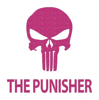 Samolepicí dekorace na vozidlo Punisher 002 s nápisem (90 - Ultra Metalic růžová) SAMOLEPKA NA AUTO, NÁLEPKA, FÓLIE, POLEP, TUNING, VLASTNÍ TEXT, TISK, AUTOSAMOLEPKY.cz, POLEPY, OBRÁZEK, LOGO, 3D STICKERS