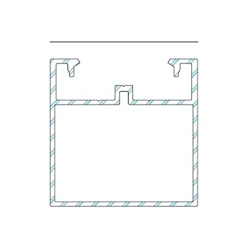Deuceninck WPC podkladní profil 50 x 50 mm hlinik