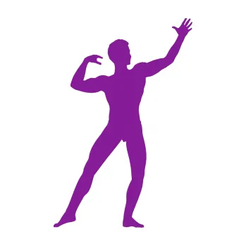 Polep vozidla Kulturista 004 pravá (14 - fialová) SAMOLEPKA NA AUTO, NÁLEPKA, FÓLIE, POLEP, TUNING, VLASTNÍ TEXT, TISK, AUTOSAMOLEPKY.cz, POLEPY, OBRÁZEK, LOGO, 3D STICKERS