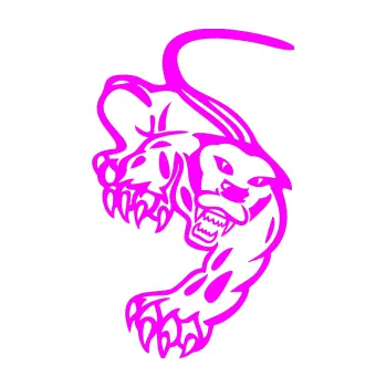 Polep vozidla SAMOLEPKA Panter levá (72 - Fluorescentní růžová) NA AUTO, NÁLEPKA, FÓLIE, POLEP, TUNING, VLASTNÍ TEXT, TISK, AUTOSAMOLEPKY.cz, POLEPY, OBRÁZEK, LOGO, SAMOLEPKY