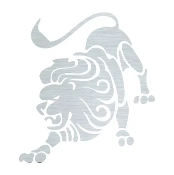 Samolepící dekorace SAMOLEPKA Lev zvěrokruh 004 levá (61 - škrábaný hliník) NA AUTO, NÁLEPKA, FÓLIE, POLEP, TUNING, VLASTNÍ TEXT, TISK, AUTOSAMOLEPKY.cz, POLEPY, OBRÁZEK, LOGO, SAMOLEPKY