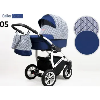 Kočárek Kombinovaný kočárek Raf-Pol Baby Lux Queen ALU 2023 Sailor Blue