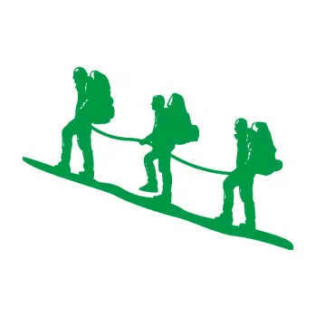 Samolepící dekorace Horolezci levá (12 - zelená) SAMOLEPKA NA AUTO, NÁLEPKA, FÓLIE, POLEP, TUNING, VLASTNÍ TEXT, TISK, AUTOSAMOLEPKY.cz, POLEPY, OBRÁZEK, LOGO, 3D STICKERS