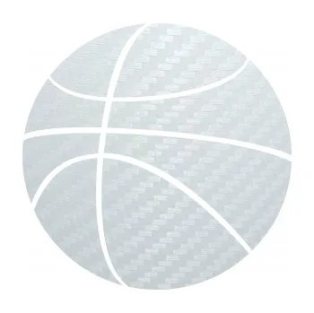 Samolepicí dekorace na vozidlo Basketbalový míč 001 (51 - 3D karbon bílý) SAMOLEPKA NA AUTO, NÁLEPKA, FÓLIE, POLEP, TUNING, VLASTNÍ TEXT, TISK, AUTOSAMOLEPKY.cz, POLEPY, OBRÁZEK, LOGO, 3D STICKERS