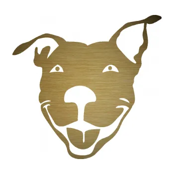 Polep vozidla SAMOLEPKA Pes 072 levá Pitbull (64 - škrábaný kov zlatý) NA AUTO, NÁLEPKA, FÓLIE, POLEP, TUNING, VLASTNÍ TEXT, TISK, AUTOSAMOLEPKY.cz, POLEPY, OBRÁZEK, LOGO, SAMOLEPKY