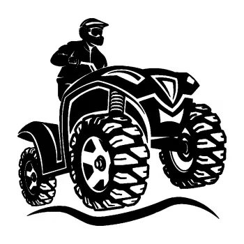 Samolepící dekorace SAMOLEPKA Čtyřkolka 005 pravá (01 - černá) NA AUTO, NÁLEPKA, FÓLIE, POLEP, TUNING, VLASTNÍ TEXT, TISK, AUTOSAMOLEPKY.cz, POLEPY, OBRÁZEK, LOGO, SAMOLEPKY