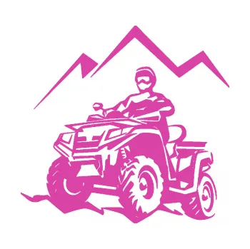 Samolepící dekorace Čtyřkolka 007 levá (16 - růžová) SAMOLEPKA NA AUTO, NÁLEPKA, FÓLIE, POLEP, TUNING, VLASTNÍ TEXT, TISK, AUTOSAMOLEPKY.cz, POLEPY, OBRÁZEK, LOGO, 3D STICKERS