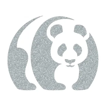 Samolepící dekorace Panda 001 pravá (91 - Ultra Metalic stříbrná metalíza) SAMOLEPKA NA AUTO, NÁLEPKA, FÓLIE, POLEP, TUNING, VLASTNÍ TEXT, TISK, AUTOSAMOLEPKY.cz, POLEPY, OBRÁZEK, LOGO, 3D STICKERS