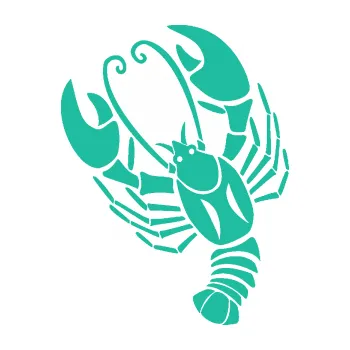 Samolepící dekorace SAMOLEPKA Rak 005 levá (25 - tyrkysová) NA AUTO, NÁLEPKA, FÓLIE, POLEP, TUNING, VLASTNÍ TEXT, TISK, AUTOSAMOLEPKY.cz, POLEPY, OBRÁZEK, LOGO, SAMOLEPKY