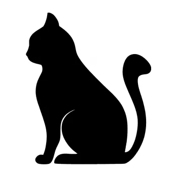 Samolepící dekorace SAMOLEPKA Kočka 001 levá (01 - černá) NA AUTO, NÁLEPKA, FÓLIE, POLEP, TUNING, VLASTNÍ TEXT, TISK, AUTOSAMOLEPKY.cz, POLEPY, OBRÁZEK, LOGO, SAMOLEPKY