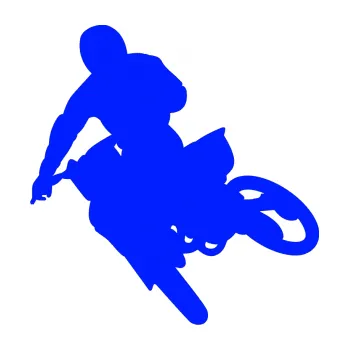 Samolepící dekorace SAMOLEPKA Motorka 025 levá motokros (19 - modrá dynamic) NA AUTO, NÁLEPKA, FÓLIE, POLEP, TUNING, VLASTNÍ TEXT, TISK, AUTOSAMOLEPKY.cz, POLEPY, OBRÁZEK, LOGO, SAMOLEPKY