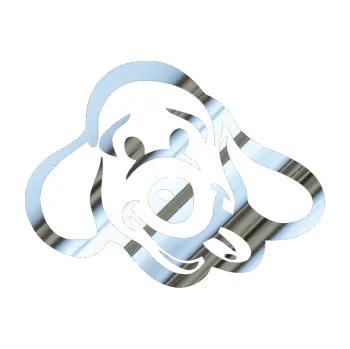 Polep vozidla Pes 078 pravá (80 - chrom fólie stříbrná zrcadlová) SAMOLEPKA NA AUTO, NÁLEPKA, FÓLIE, POLEP, TUNING, VLASTNÍ TEXT, TISK, AUTOSAMOLEPKY.cz, POLEPY, OBRÁZEK, LOGO, 3D STICKERS