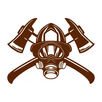 Samolepící dekorace SAMOLEPKA Hasič 014 (15 - hnědá) NA AUTO, NÁLEPKA, FÓLIE, POLEP, TUNING, VLASTNÍ TEXT, TISK, AUTOSAMOLEPKY.cz, POLEPY, OBRÁZEK, LOGO, SAMOLEPKY