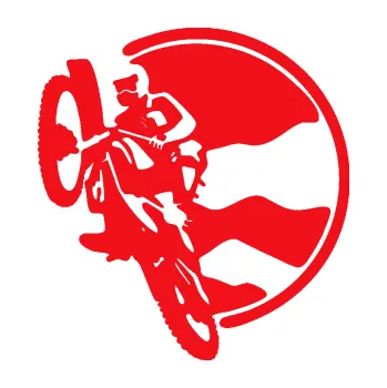 Samolepící dekorace SAMOLEPKA Motokros 002 levá (10 - červená) NA AUTO, NÁLEPKA, FÓLIE, POLEP, TUNING, VLASTNÍ TEXT, TISK, AUTOSAMOLEPKY.cz, POLEPY, OBRÁZEK, LOGO, SAMOLEPKY