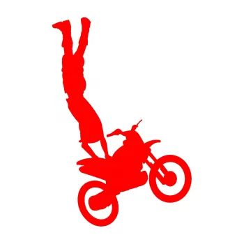 Samolepící dekorace Motorka 019 pravá motokros freestyle akrobacie na motorce (74 - Fluorescentní červená) SAMOLEPKA NA AUTO, NÁLEPKA, FÓLIE, POLEP, TUNING, VLASTNÍ TEXT, TISK, AUTOSAMOLEPKY.cz, POLEPY, OBRÁZEK, LOGO, 3D STICKERS