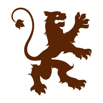 Samolepící dekorace Lev heraldika 002 pravá (15 - hnědá) SAMOLEPKA NA AUTO, NÁLEPKA, FÓLIE, POLEP, TUNING, VLASTNÍ TEXT, TISK, AUTOSAMOLEPKY.cz, POLEPY, OBRÁZEK, LOGO, 3D STICKERS