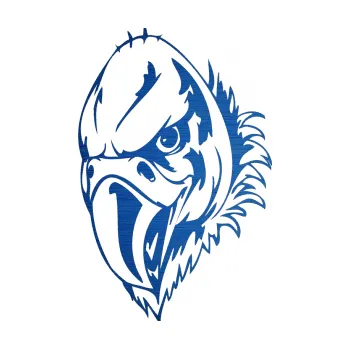 Samolepicí dekorace na vozidlo Predators 052 levá (65 - škrábaný kov modrý) SAMOLEPKA NA AUTO, NÁLEPKA, FÓLIE, POLEP, TUNING, VLASTNÍ TEXT, TISK, AUTOSAMOLEPKY.cz, POLEPY, OBRÁZEK, LOGO, 3D STICKERS