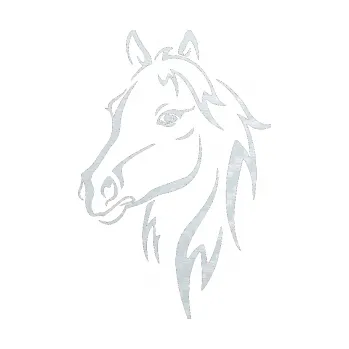 Samolepící dekorace SAMOLEPKA Kůň 030 levá (51 - 3D karbon bílý) NA AUTO, NÁLEPKA, FÓLIE, POLEP, TUNING, VLASTNÍ TEXT, TISK, AUTOSAMOLEPKY.cz, POLEPY, OBRÁZEK, LOGO, SAMOLEPKY