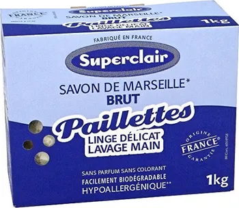 Mýdlo na praní Superclair Savon de Marseille Brut Vločky na praní 1 kg