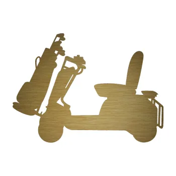 Polep vozidla SAMOLEPKA Golfista 011 levá (64 - škrábaný kov zlatý) NA AUTO, NÁLEPKA, FÓLIE, POLEP, TUNING, VLASTNÍ TEXT, TISK, AUTOSAMOLEPKY.cz, POLEPY, OBRÁZEK, LOGO, SAMOLEPKY