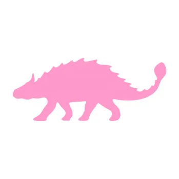 Samolepící dekorace Ankylosaurus 001 levá (24 - světle růžová) SAMOLEPKA NA AUTO, NÁLEPKA, FÓLIE, POLEP, TUNING, VLASTNÍ TEXT, TISK, AUTOSAMOLEPKY.cz, POLEPY, OBRÁZEK, LOGO, 3D STICKERS